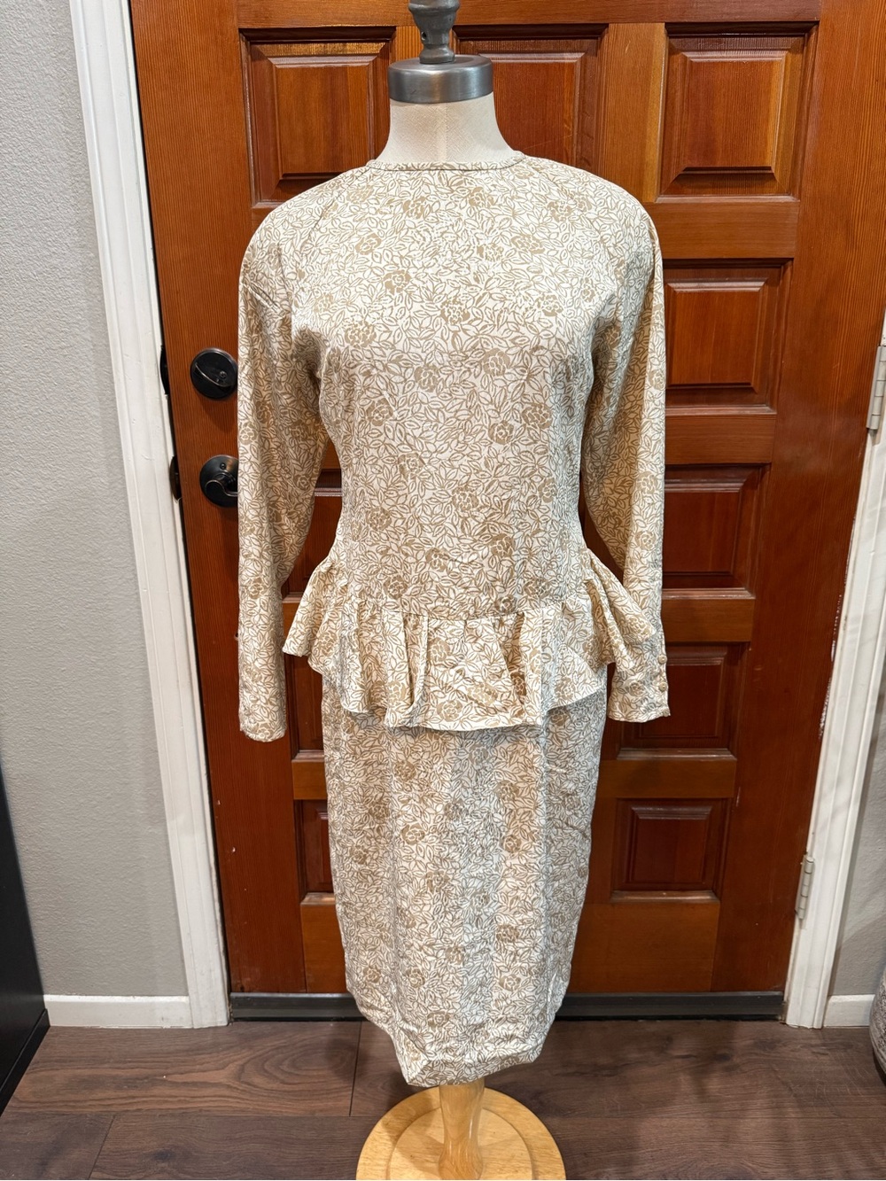 Vintage Jennifer Moore Peplum Dress
